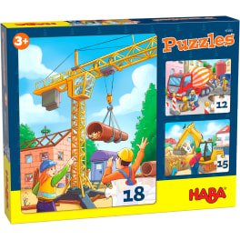 Puzzles Baustellenfahrzeuge HABA 305883