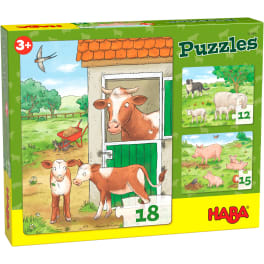 Puzzles Bauernhoftierkinder HABA 305884