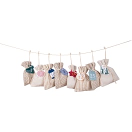 folia® Adventskalender-Set basic, Stoff-Beutel