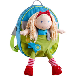 Kinder-Puppenrucksack Sommerwiese, bis 30 cm