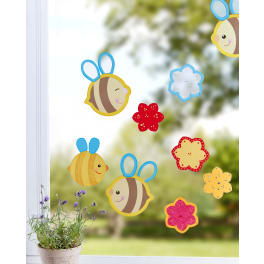 Sachenmacher Fensterbild Biene, Bastelset für 27 Stück