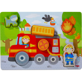 Puzzle en bois Camion de pompier