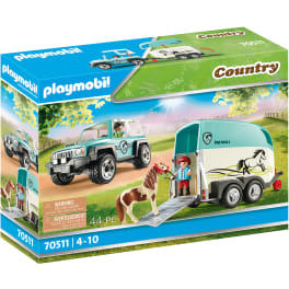 PLAYMOBIL® Country 70511 PKW mit Ponyanhänger