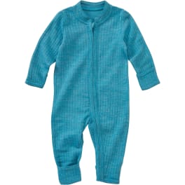 Baby Schlafoverall Wolle Seide JAKO-O, mit Klappbündchen