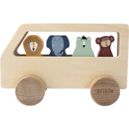 Trixie Spielzeug-Bus mit Tieren, aus Holz