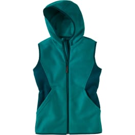 Kinder Kapuzenweste Microfleece recycelt