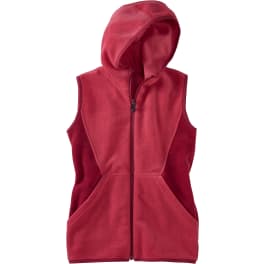 Kinder Kapuzenweste Microfleece recycelt