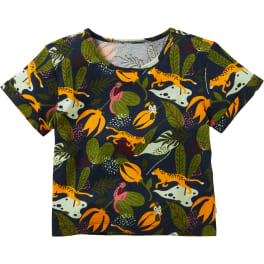 Mädchen Kurz-T-Shirt Dschungel