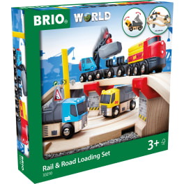 BRIO® 33210 Straßen & Schienen Steinverlade-Set, 32 Teile