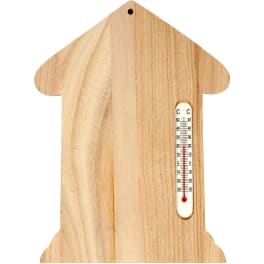 Thermometer-Haus blanko, 1 Stück