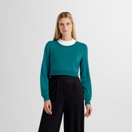 Damen Cropped Shirt