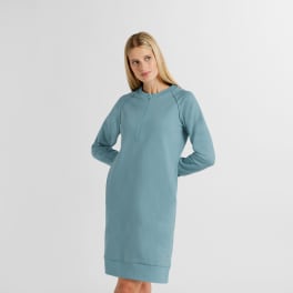 Damen Kleid Ringelärmel