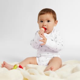 Baby Langarmbody mit Anziehhilfe