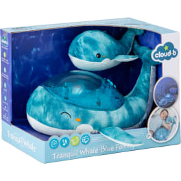 cloud•b<sup>®</sup> Nachtlicht Tranquil Whale™ Blue Family, inklusive Kuscheltier