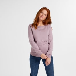 Damen Langarmshirt Schwangerschaft Stillfunktion