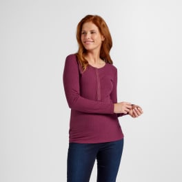 Damen Langarmshirt gerippt