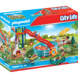 PLAYMOBIL® City Life 70987 Poolparty mit Rutsche