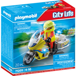 PLAYMOBIL® City Life 71205 Notarzt-Motorrad mit Blinklicht