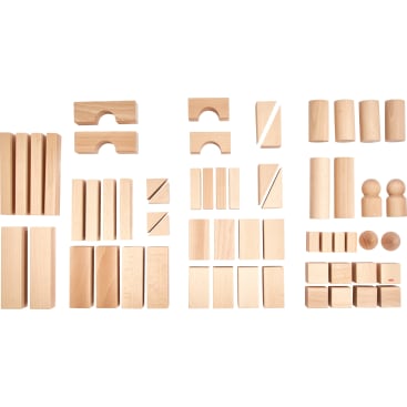 Basisbausteine natur, Set mittel
