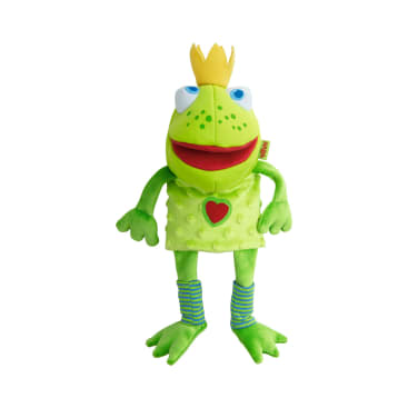 Handpuppe Froschkönig, 26 cm