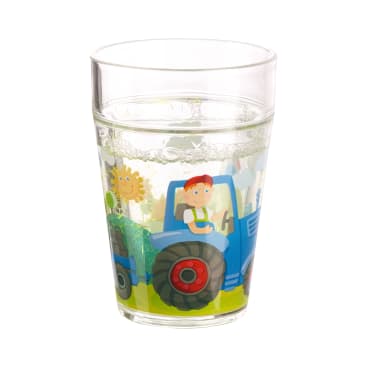 Glitzerbecher Traktor
