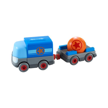 Kullerbü – Batterie-LKW mit Anhänger