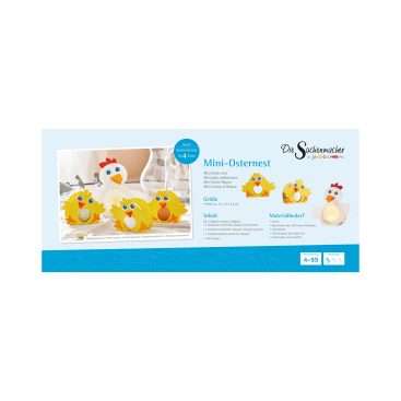 Sachenmacher Mini-Osternest, 1 Tischlicht und 3 Osternester