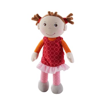 Kuschelpuppe Mirka, 25 cm große Stoffpuppe