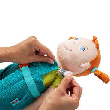 Lernpuppe Lucie, 45 cm, Stoffpuppe zum Verschlüsse lernen