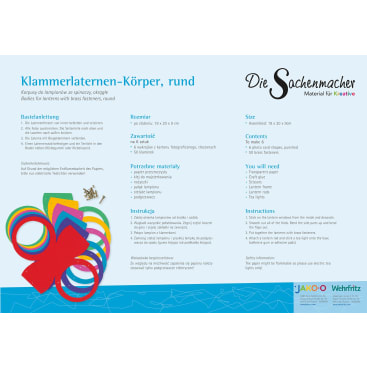 Sachenmacher Klammerlaternen-Körper, rund, 6 Stück
