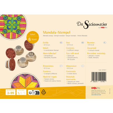 Sachenmacher Mandala-Stempel, 6 Stück