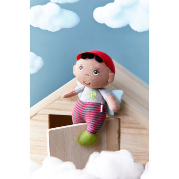 Schutzengelpuppe Oskar, 15 cm, Stoffpuppe mit Flügel