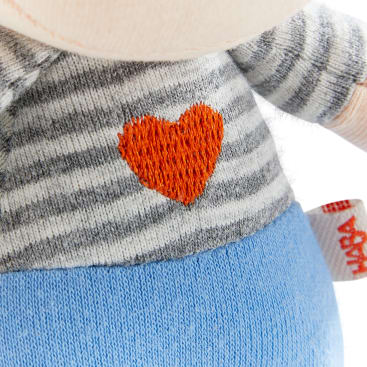 Schutzengelpuppe Mats, 15 cm, Stoffpuppe mit Flügel