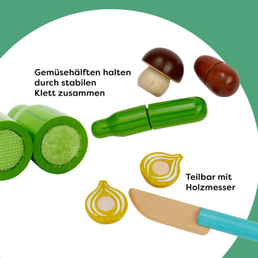 Creative Play – Gemüse-Set mit Brettchen & Messer