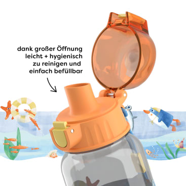 Lunch-Set Pinguin für Kinder, Pinguin-Brotdose & -Trinkflasche