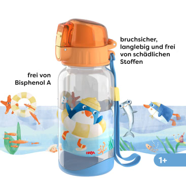 Lunch-Set Pinguin für Kinder, Pinguin-Brotdose & -Trinkflasche