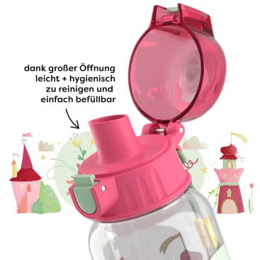 Lunch-Set Prinzessin für Kinder, Prinzessinnen-Brotdose & -Trinkflasche