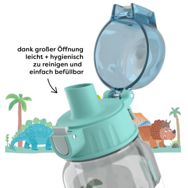 Lunch-Set Dino für Kinder, Dino-Brotdose & -Trinkflasche