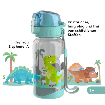 Lunch-Set Dino für Kinder, Dino-Brotdose & -Trinkflasche