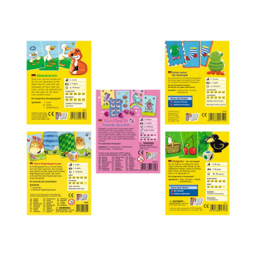 Kartenspiel-Set für Kinder, 2x5 beliebte Klassiker