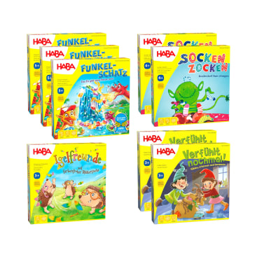 Spieleklassiker für Kinder, 8 Kinderspiele im Set, ab 3 Jahren