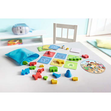 Spielepaket für Kinder, Würfel-Laufspiele- & Lernspiele-Set, ab 3