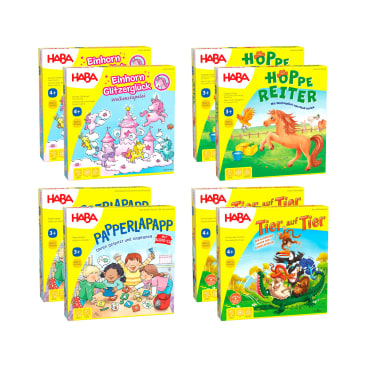 Spielepaket für Kinder, Würfel-Laufspiele- & Lernspiele-Set, ab 3