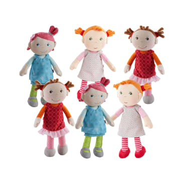 Kuschelpuppen-Set, 6-teilig, ab 6 Monaten