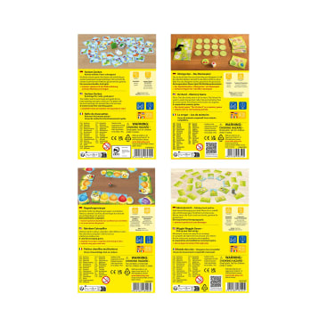 Mitbringspiele-Set, 2x4 beliebte Reise-Kinderspiele, ab 3 Jahren