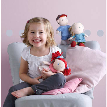 Kuschelpuppe Mirli, 20 cm große Stoffpuppe