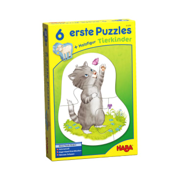 6 erste Puzzles – Tierkinder