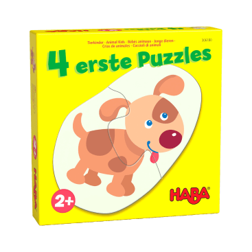 4 erste Puzzles – Tierkinder