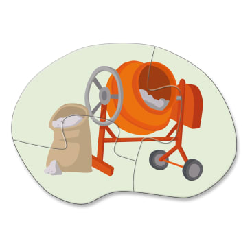 4 erste Puzzles – Baustelle
