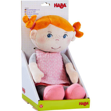 Kuschelpuppe Juna, 29 cm große Stoffpuppe